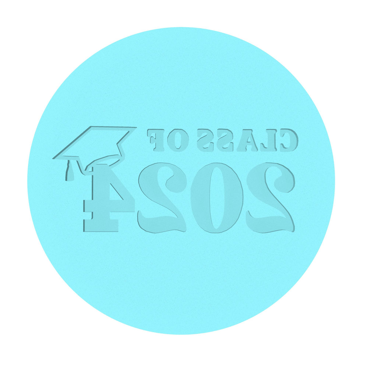 2024 Graduation Cookie Cutter | Stamp | Stencil #4D Wedding / Baby / V Day Cookie Cutter Lady MINI - 2 Inches (5cm) Debosser ONLY 