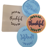 Thankful Cookie Cutter  Outline & Stamp #1
