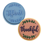 Thankful Cookie Cutter  Outline & Stamp #1