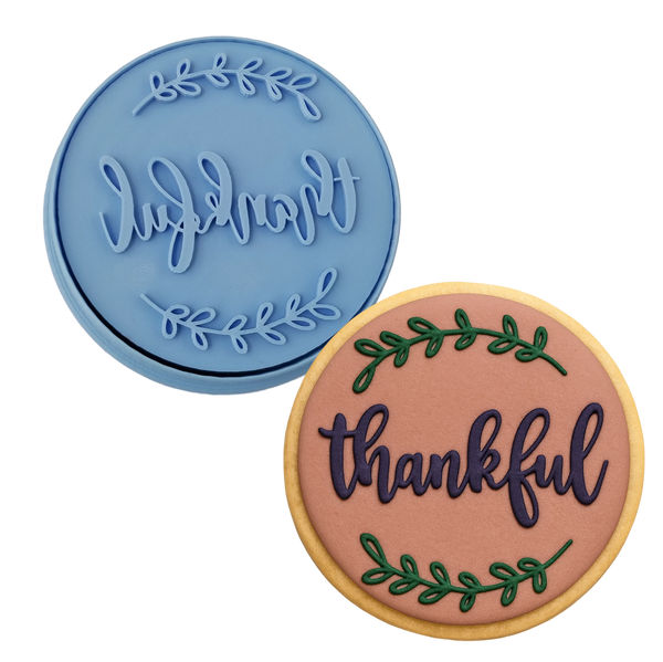 Thankful Cookie Cutter  Outline & Stamp #1