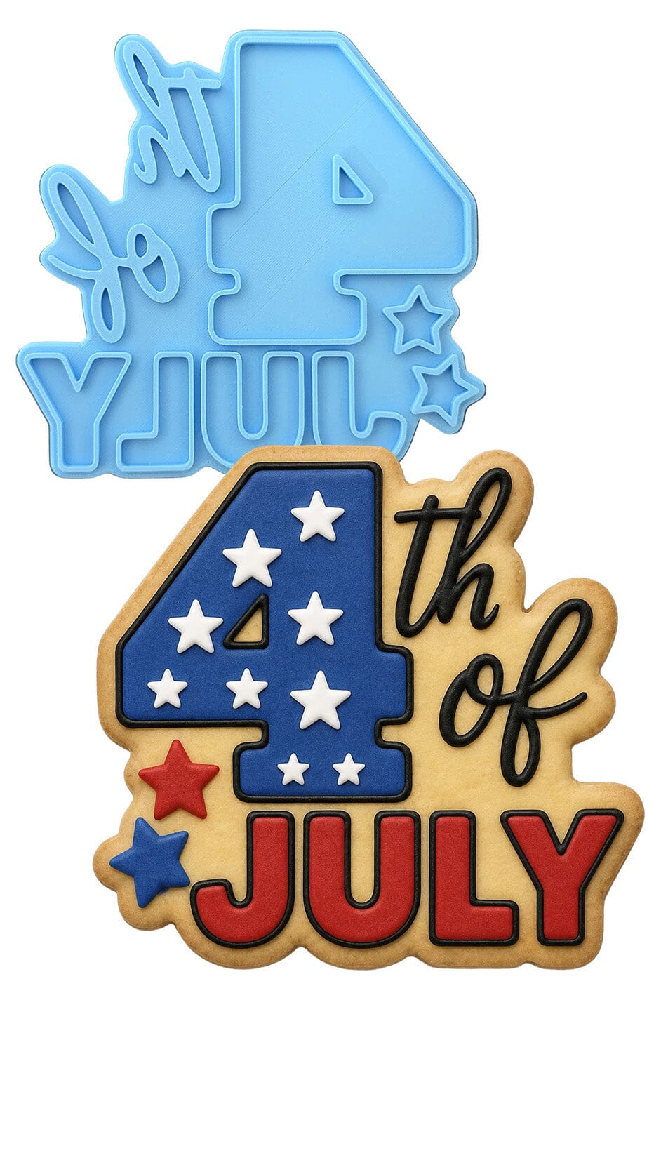 4th of July Cookie Cutter | Stamp | Stencil - SHARP EDGES - FAST Shipping - Choose Your Own Size! #4d Cookie Cutter Lady LITTLE - 3 Inches (7.62cm) Stamp ONLY 
