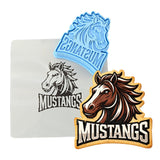 Mustangs Words 2 Cookie Cutter | Stamp | Stencil - SHARP EDGES - FAST Shipping - Choose Your Own Size! #1