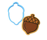 Acorn Cookie Cutter | Stamp | Stencil #1 Animals & Dinosaurs Cookie Cutter Lady MINI - 2 Inches (5cm) Cookie Cutter ONLY (Outline) 