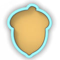 a picture of a cookie with a blue outline