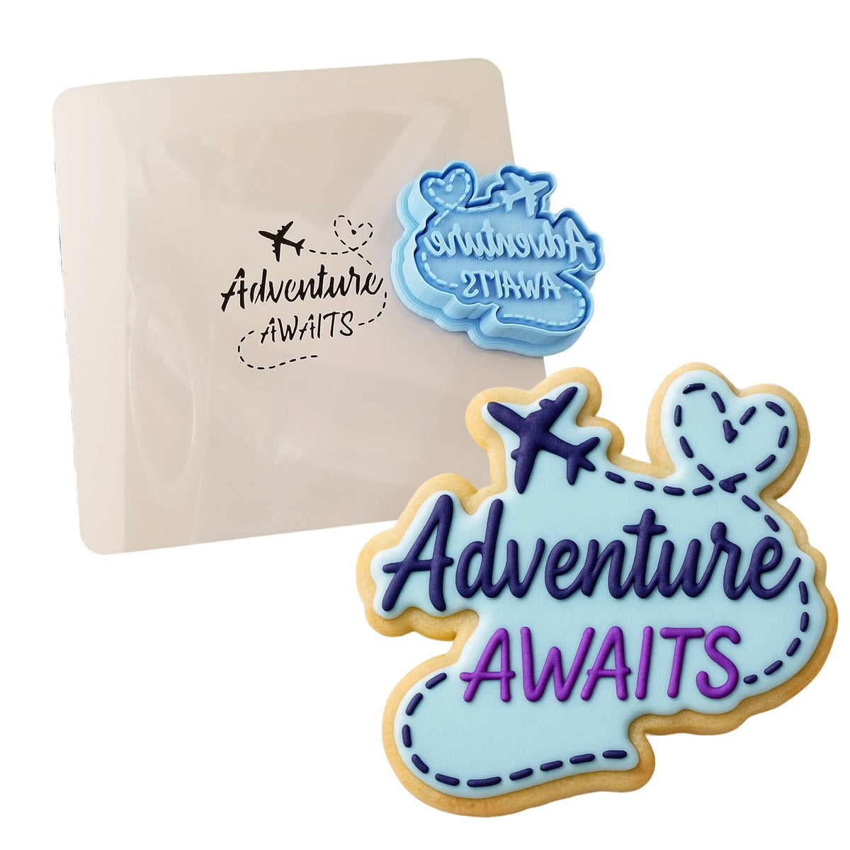 Adventure Awaits Cookie Cutter | Stamp | Stencil #1 Animals & Dinosaurs Cookie Cutter Lady 