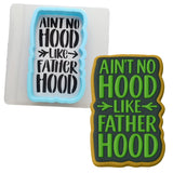 a cookie with a cookie cutter next to it