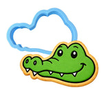 Alligator Head Cookie Cutter | Stamp | Stencil #1 Easter / Spring / Flower Cookie Cutter Lady MINI - 2 Inches (5cm) Cookie Cutter ONLY (Outline) 