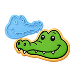 Alligator Head Cookie Cutter | Stamp | Stencil #1 Easter / Spring / Flower Cookie Cutter Lady MINI - 2 Inches (5cm) Stamp ONLY 