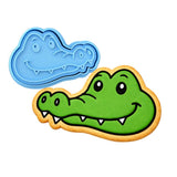 Alligator Head Cookie Cutter | Stamp | Stencil #1 Easter / Spring / Flower Cookie Cutter Lady MINI - 2 Inches (5cm) **BUNDLE** Cutter + Stamp 