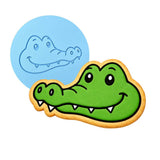 Alligator Head Cookie Cutter | Stamp | Stencil #1 Easter / Spring / Flower Cookie Cutter Lady MINI - 2 Inches (5cm) Debosser ONLY 