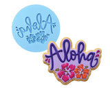 Aloha Cookie Cutter | Stamp | Stencil #1 Animals & Dinosaurs Cookie Cutter Lady MINI - 2 Inches (5cm) Debosser ONLY 