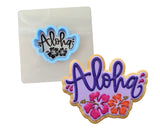 Aloha Cookie Cutter | Stamp | Stencil #1 Animals & Dinosaurs Cookie Cutter Lady MINI - 2 Inches (5cm) **BUNDLE** Cutter + Stencil 
