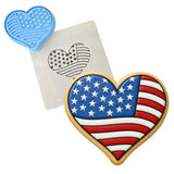 America Heart Cookie Cutter | Stamp | Stencil #2 St Pats / July 4th Cookie Cutter Lady 
