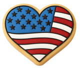 America Heart Cookie Cutter | Stamp | Stencil #2 St Pats / July 4th Cookie Cutter Lady 