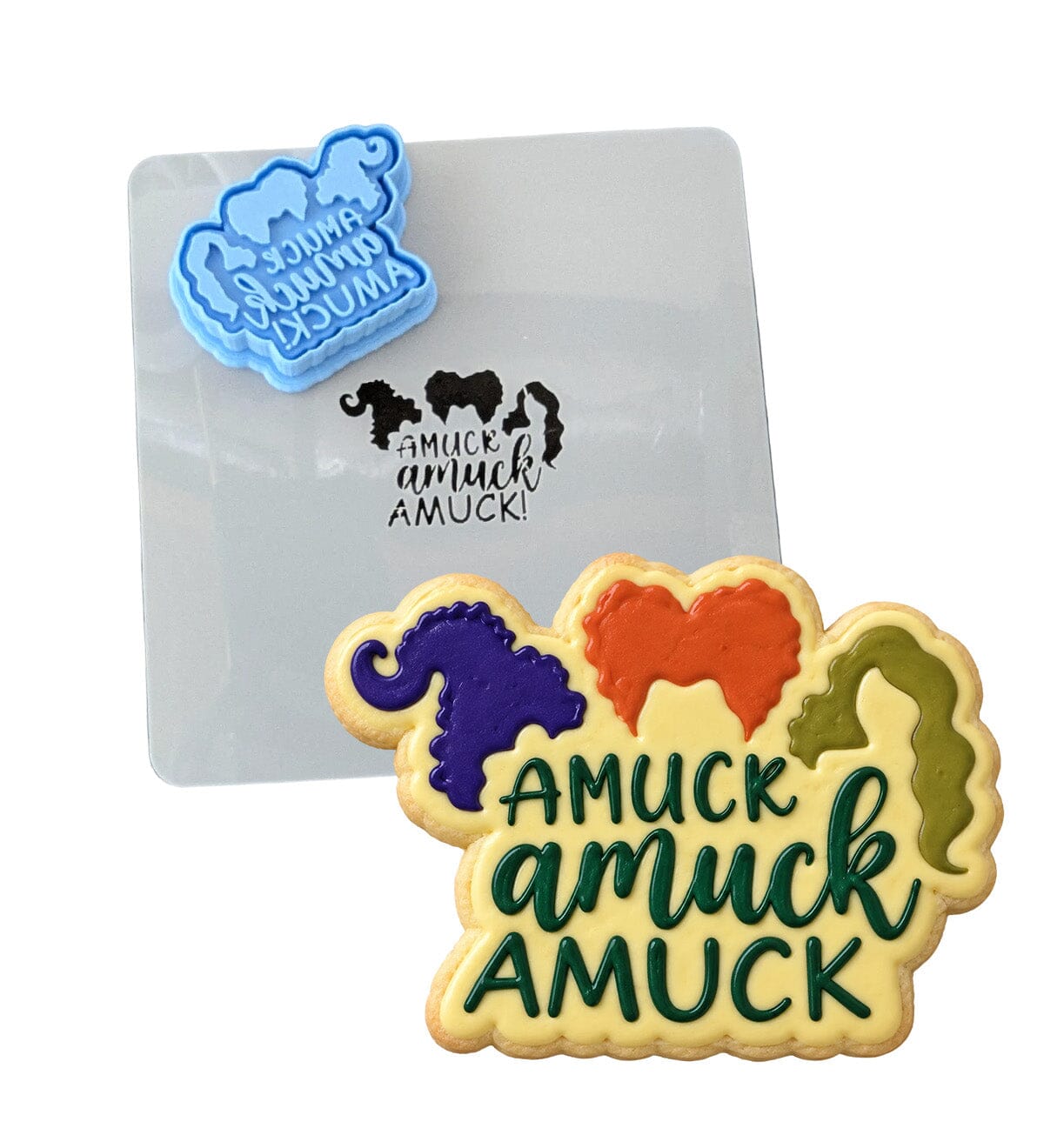 Amuck Amuck Amuck Cookie Cutter | Stamp | Stencil #1 Halloween / Fall Cookie Cutter Lady 