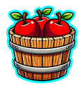 Apple Bucket Cookie Cutter | Stamp | Stencil - SHARP EDGES - FAST Shipping - Choose Your Own Size! #1 Cookie Cutter Lady 