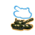 Army Tank Cookie Cutter | Stamp | Stencil - SHARP EDGES - FAST Shipping - Choose Your Own Size! #1 Cookie Cutter Lady LITTLE - 3 Inches (7.62cm) Cookie Cutter ONLY (Outline) 