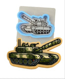 Army Tank Cookie Cutter | Stamp | Stencil - SHARP EDGES - FAST Shipping - Choose Your Own Size! #1 Cookie Cutter Lady LITTLE - 3 Inches (7.62cm) **BUNDLE** Cutter + Stencil 