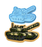Army Tank Cookie Cutter | Stamp | Stencil - SHARP EDGES - FAST Shipping - Choose Your Own Size! #1 Cookie Cutter Lady LITTLE - 3 Inches (7.62cm) **BUNDLE** Cutter + Stamp 