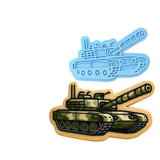 Army Tank Cookie Cutter | Stamp | Stencil - SHARP EDGES - FAST Shipping - Choose Your Own Size! #1 Cookie Cutter Lady LITTLE - 3 Inches (7.62cm) Stamp ONLY 