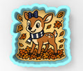 Autumn Fawn with Scarf 1 Cookie Cutter | Stamp | Stencil - SHARP EDGES - FAST Shipping - Choose Your Own Size! #1