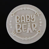 Baby Bear Cookie Cutter Outline & Stamp 1 Wedding / Baby / V Day Cookie Cutter Lady 
