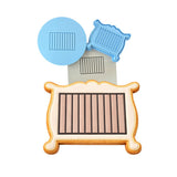 Baby Crib Cookie Cutter | Stamp | Stencil #1 Wedding / Baby / V Day Cookie Cutter Lady MINI - 2 Inches (5cm) **FULL SET BUNDLE** Cutter + Stamp + Stencil + Debosser **BEST DEAL** 