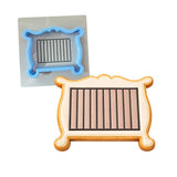 Baby Crib Cookie Cutter | Stamp | Stencil #1 Wedding / Baby / V Day Cookie Cutter Lady MINI - 2 Inches (5cm) **BUNDLE** Cutter + Stencil 