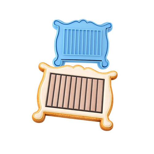 Baby Crib Cookie Cutter | Stamp | Stencil #1
