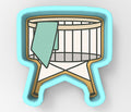 Baby Crib with Mint Blanket Cookie Cutter | Stamp | Stencil - SHARP EDGES - FAST Shipping - Choose Your Own Size! #1