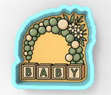 Baby Eucalyptus Wreath Cookie Cutter | Stamp | Stencil - SHARP EDGES - FAST Shipping - Choose Your Own Size! #1