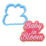 Baby in Bloom Cookie Cutter | Stamp | Stencil #3 Cookie Cutters Cookie Cutter Lady MINI - 2 Inches (5cm) Cookie Cutter ONLY (Outline) 