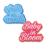 Baby in Bloom Cookie Cutter | Stamp | Stencil #3 Cookie Cutters Cookie Cutter Lady MINI - 2 Inches (5cm) **BUNDLE** Cutter + Stamp 