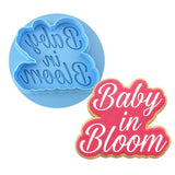 Baby in Bloom Cookie Cutter | Stamp | Stencil #3 Cookie Cutters Cookie Cutter Lady MINI - 2 Inches (5cm) **BUNDLE** Cutter + Debosser 