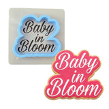 Baby in Bloom Cookie Cutter | Stamp | Stencil #3 Cookie Cutters Cookie Cutter Lady MINI - 2 Inches (5cm) **BUNDLE** Cutter + Stencil 