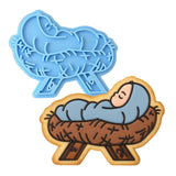 Baby Jesus Cookie Cutter | Stamp | Stencil #1 Xmas / Winter / NYE Cookie Cutter Lady MINI - 2 Inches (5cm) Stamp ONLY 