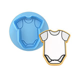 Baby Onesie Cookie Cutter | Stamp | Stencil #1 Wedding / Baby / V Day Cookie Cutter Lady MINI - 2 Inches (5cm) **BUNDLE** Cutter + Debosser 