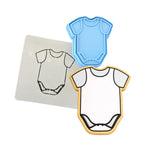 Baby Onesie Cookie Cutter | Stamp | Stencil #1 Wedding / Baby / V Day Cookie Cutter Lady 