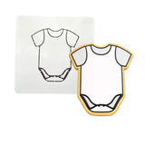 Baby Onesie Cookie Cutter | Stamp | Stencil #1 Wedding / Baby / V Day Cookie Cutter Lady MINI - 2 Inches (5cm) Stencil ONLY 