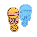 Baby Rattle 2 Cookie Cutter | Stamp | Stencil - SHARP EDGES - FAST Shipping - Choose Your Own Size! #1 Cookie Cutter Lady LITTLE - 3 Inches (7.62cm) Stamp ONLY 