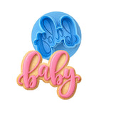 Baby Script 1 Cookie Cutter | Stamp | Stencil - SHARP EDGES - FAST Shipping - Choose Your Own Size! #1 Cookie Cutter Lady LITTLE - 3 Inches (7.62cm) **BUNDLE** Cutter + Debosser 