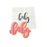 Baby Script 1 Cookie Cutter | Stamp | Stencil - SHARP EDGES - FAST Shipping - Choose Your Own Size! #1 Cookie Cutter Lady LITTLE - 3 Inches (7.62cm) Stencil ONLY 