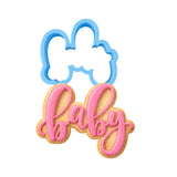 Baby Script 1 Cookie Cutter | Stamp | Stencil - SHARP EDGES - FAST Shipping - Choose Your Own Size! #1 Cookie Cutter Lady LITTLE - 3 Inches (7.62cm) Cookie Cutter ONLY (Outline) 