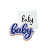 Baby Script 2 Cookie Cutter | Stamp | Stencil - SHARP EDGES - FAST Shipping - Choose Your Own Size! #1 Cookie Cutter Lady LITTLE - 3 Inches (7.62cm) Stencil ONLY 