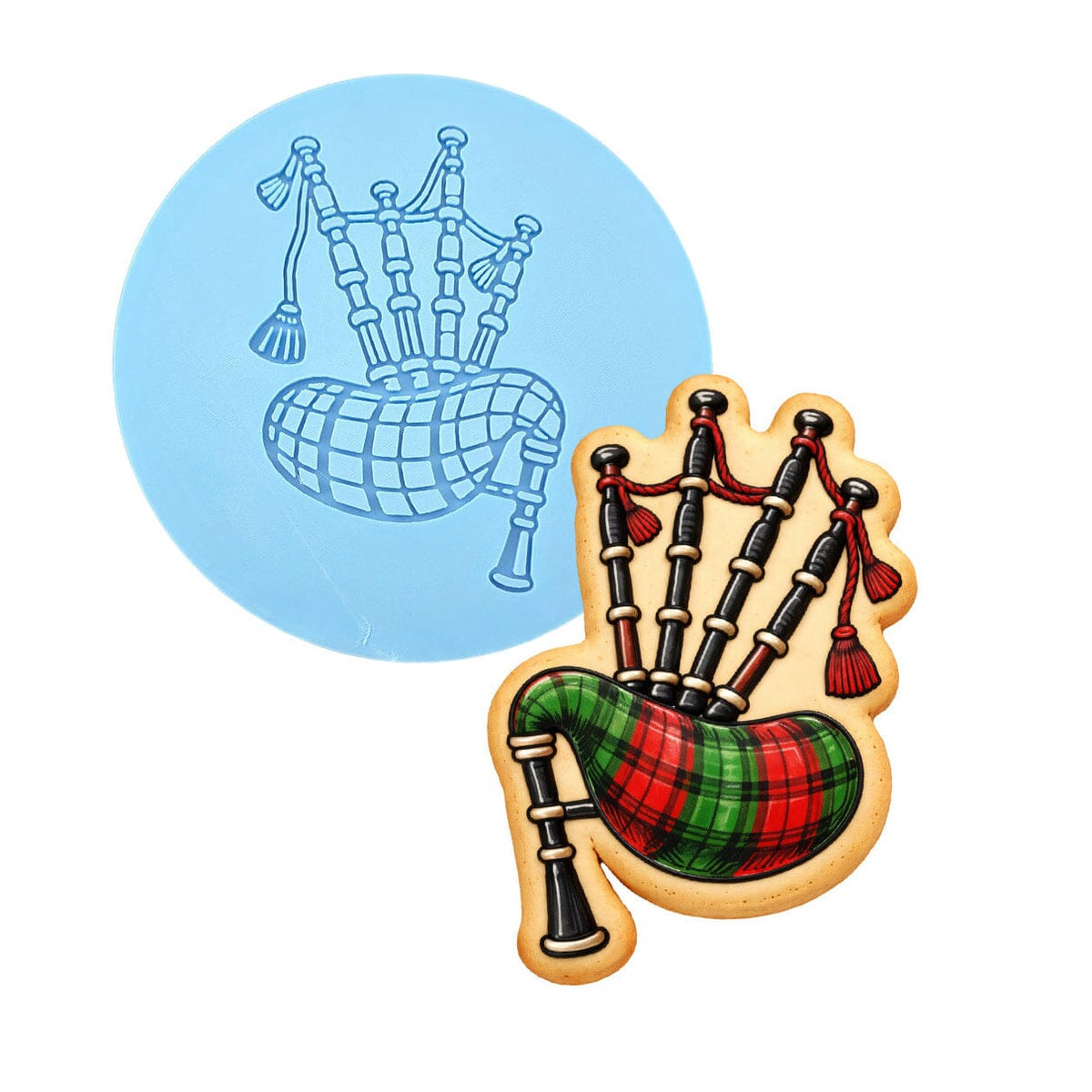 Bagpipes 1 Cookie Cutter | Stamp | Stencil - SHARP EDGES - FAST Shipping - Choose Your Own Size! #1 Cookie Cutter Lady LITTLE - 3 Inches (7.62cm) Debosser ONLY 