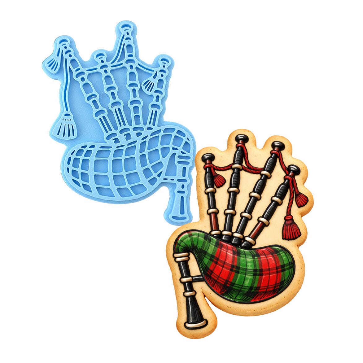 Bagpipes 1 Cookie Cutter | Stamp | Stencil - SHARP EDGES - FAST Shipping - Choose Your Own Size! #1 Cookie Cutter Lady LITTLE - 3 Inches (7.62cm) Stamp ONLY 