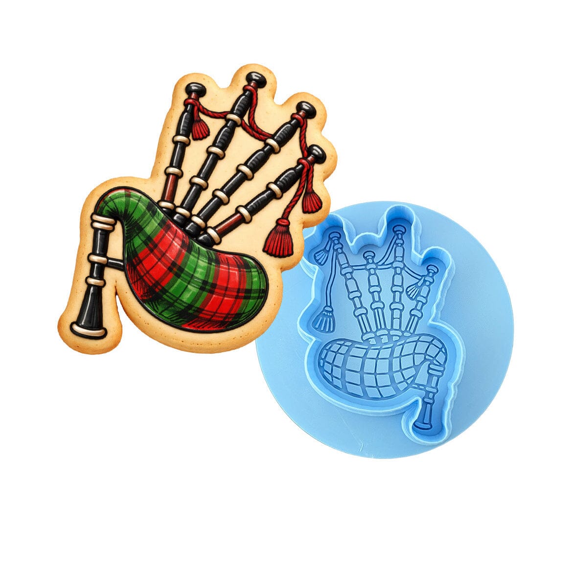 Bagpipes 1 Cookie Cutter | Stamp | Stencil - SHARP EDGES - FAST Shipping - Choose Your Own Size! #1 Cookie Cutter Lady LITTLE - 3 Inches (7.62cm) **BUNDLE** Cutter + Debosser 