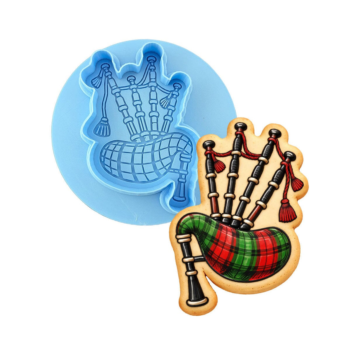 Bagpipes 1 Cookie Cutter | Stamp | Stencil - SHARP EDGES - FAST Shipping - Choose Your Own Size! #1 Cookie Cutter Lady 