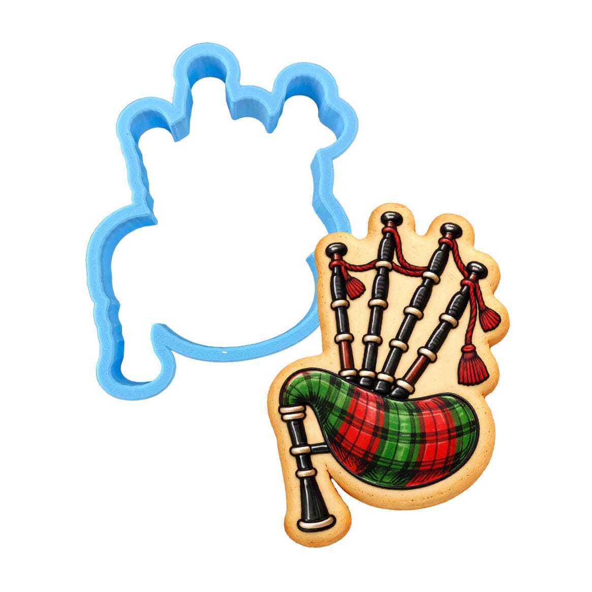 Bagpipes 1 Cookie Cutter | Stamp | Stencil - SHARP EDGES - FAST Shipping - Choose Your Own Size! #1 Cookie Cutter Lady LITTLE - 3 Inches (7.62cm) Cookie Cutter ONLY (Outline) 