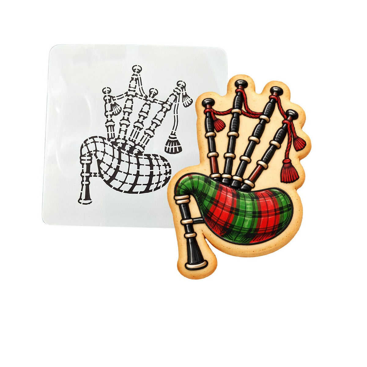 Bagpipes 1 Cookie Cutter | Stamp | Stencil - SHARP EDGES - FAST Shipping - Choose Your Own Size! #1 Cookie Cutter Lady LITTLE - 3 Inches (7.62cm) Stencil ONLY 